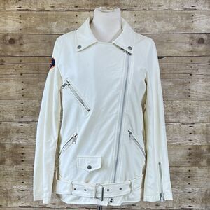 Pretty Little Thing Size 2 Relaxed Women’s Faux leather Motorcycle Jacket  NWOT